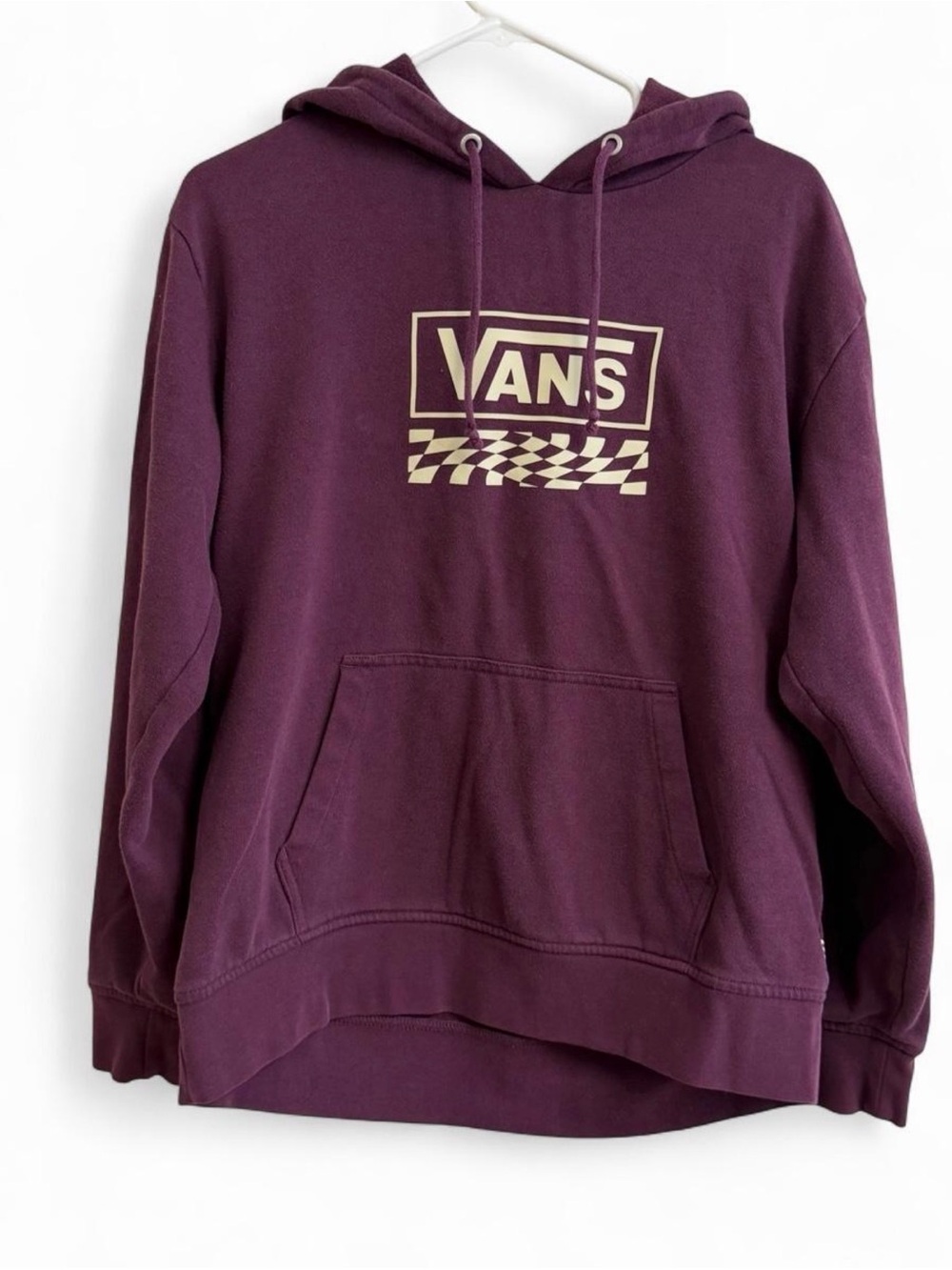 Vans Plum Pullover Hoodie with Cream Logo